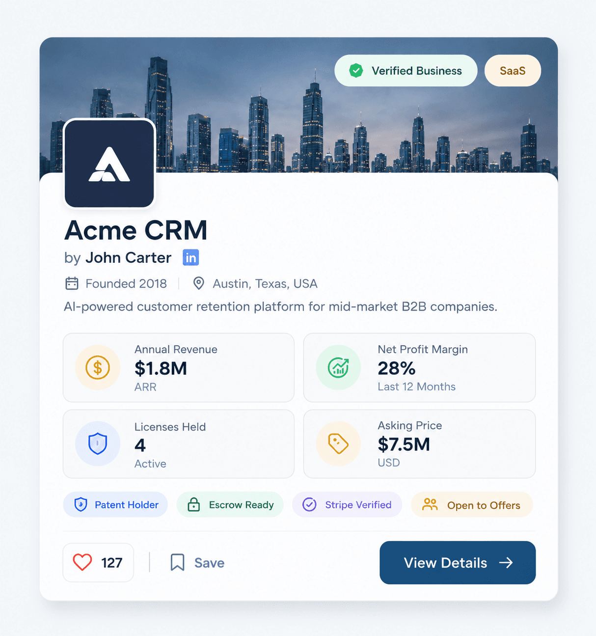 Acme CRM business opportunity